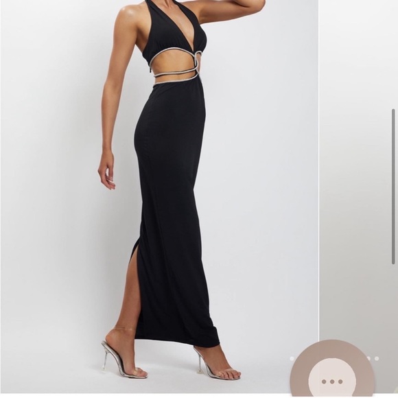 NEW MESHKI BLACK DRESS - Picture 9 of 11